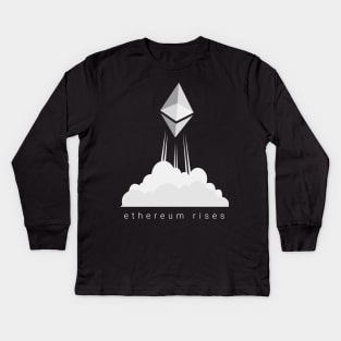 Ethereum rises Kids Long Sleeve T-Shirt